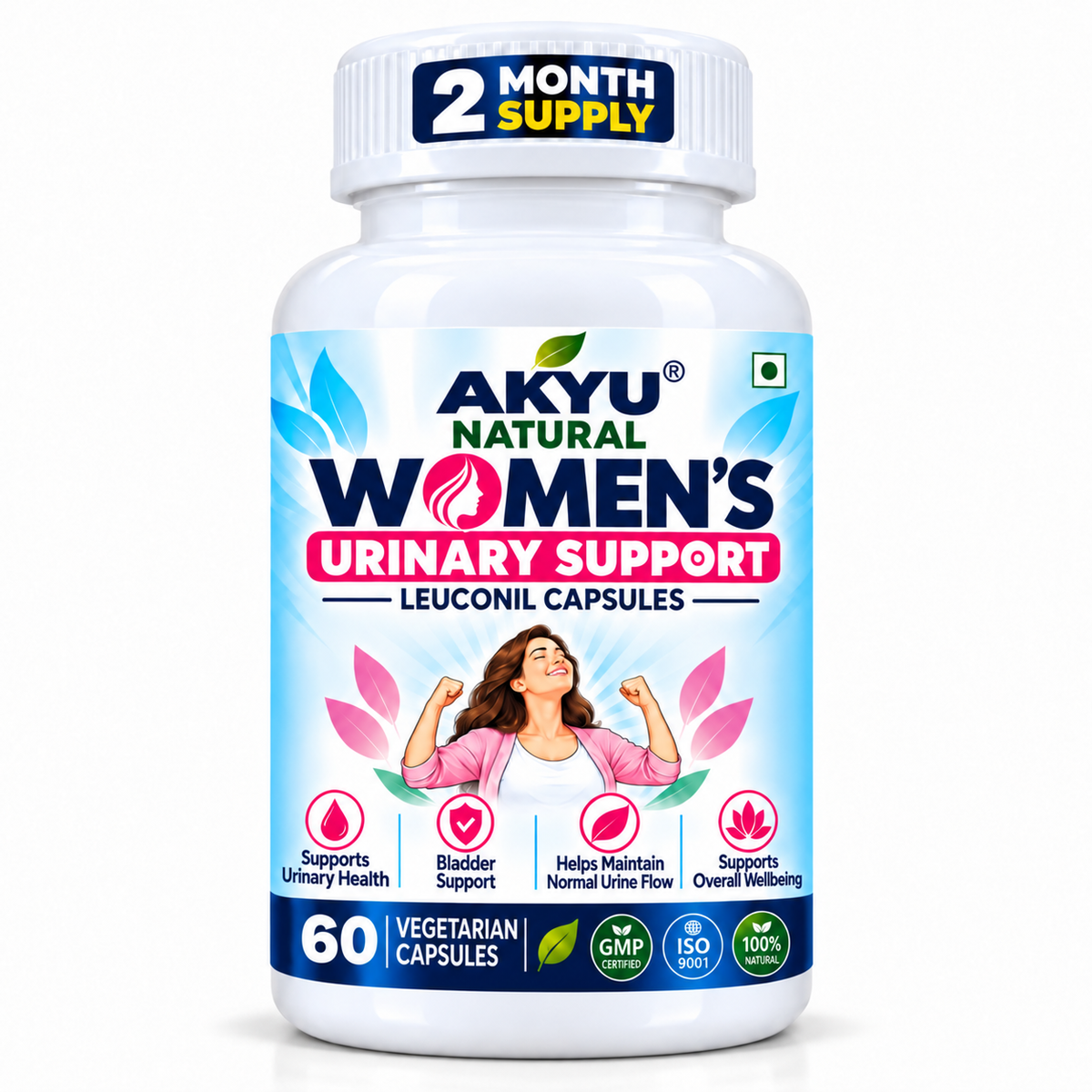 Women's Irregular Periods, White Discharge, Urine Infection (UTI) Support Capsule